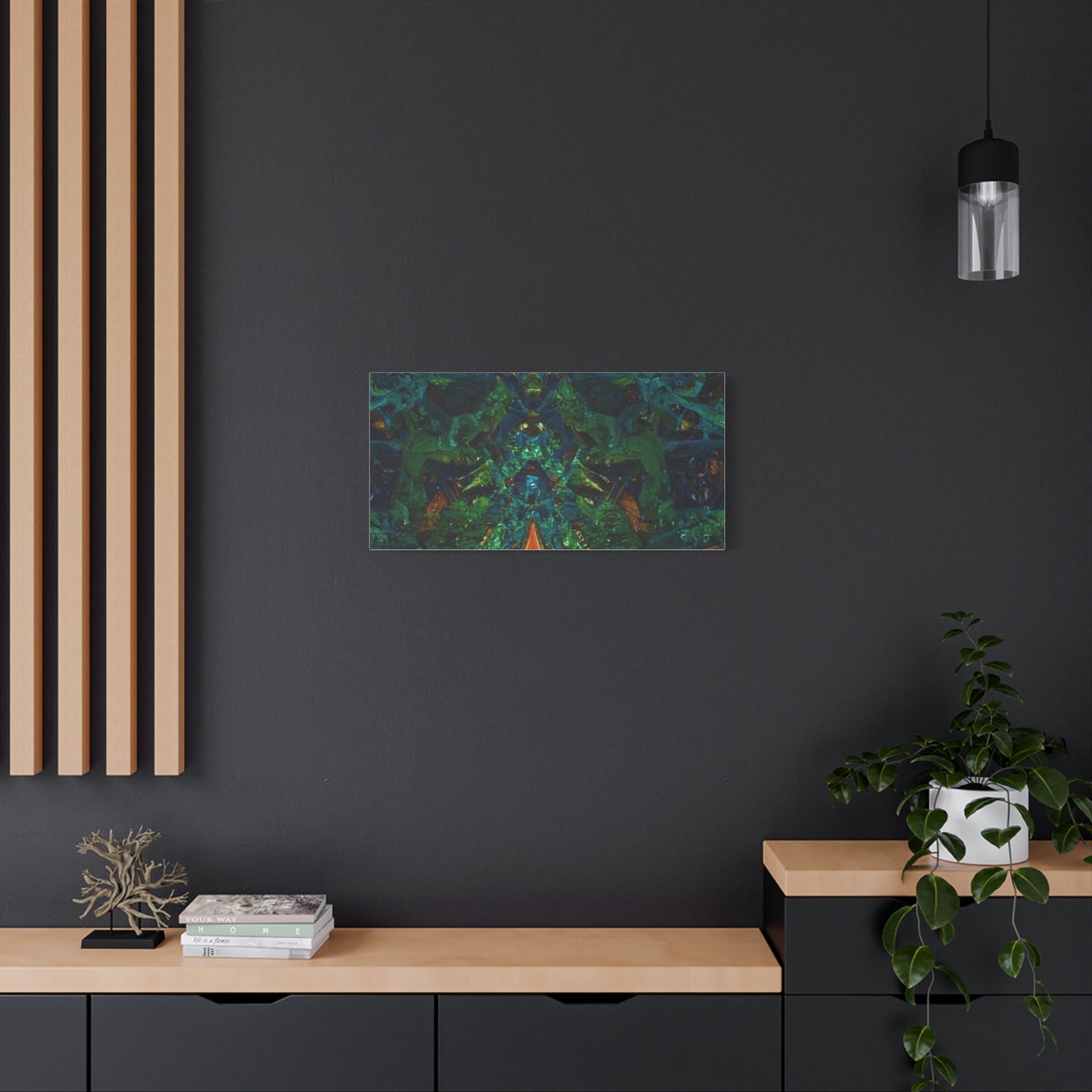 Vibrant Abstract Fractal Art Canvas Print