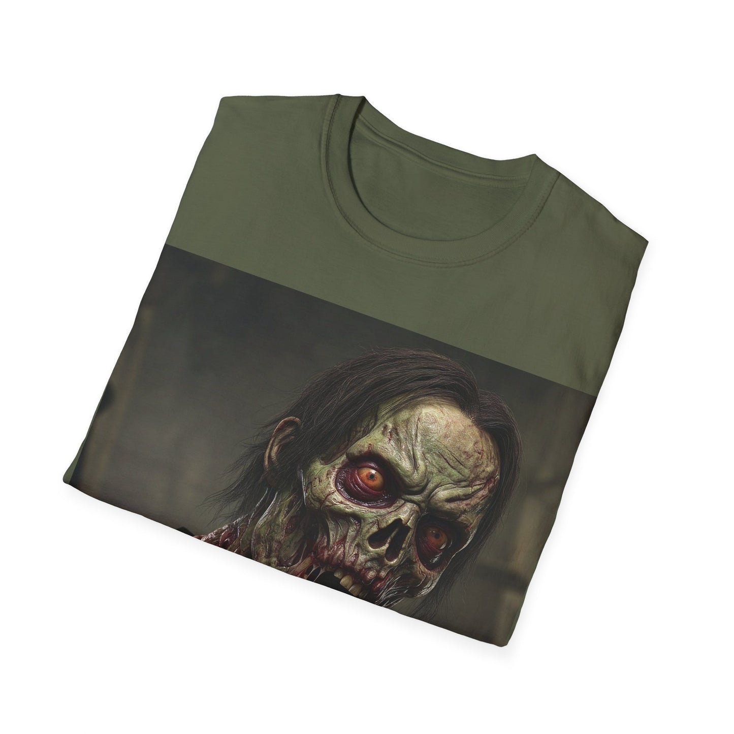 UK - Zombie Graphic Unisex Softstyle T-Shirt for Horror Fans