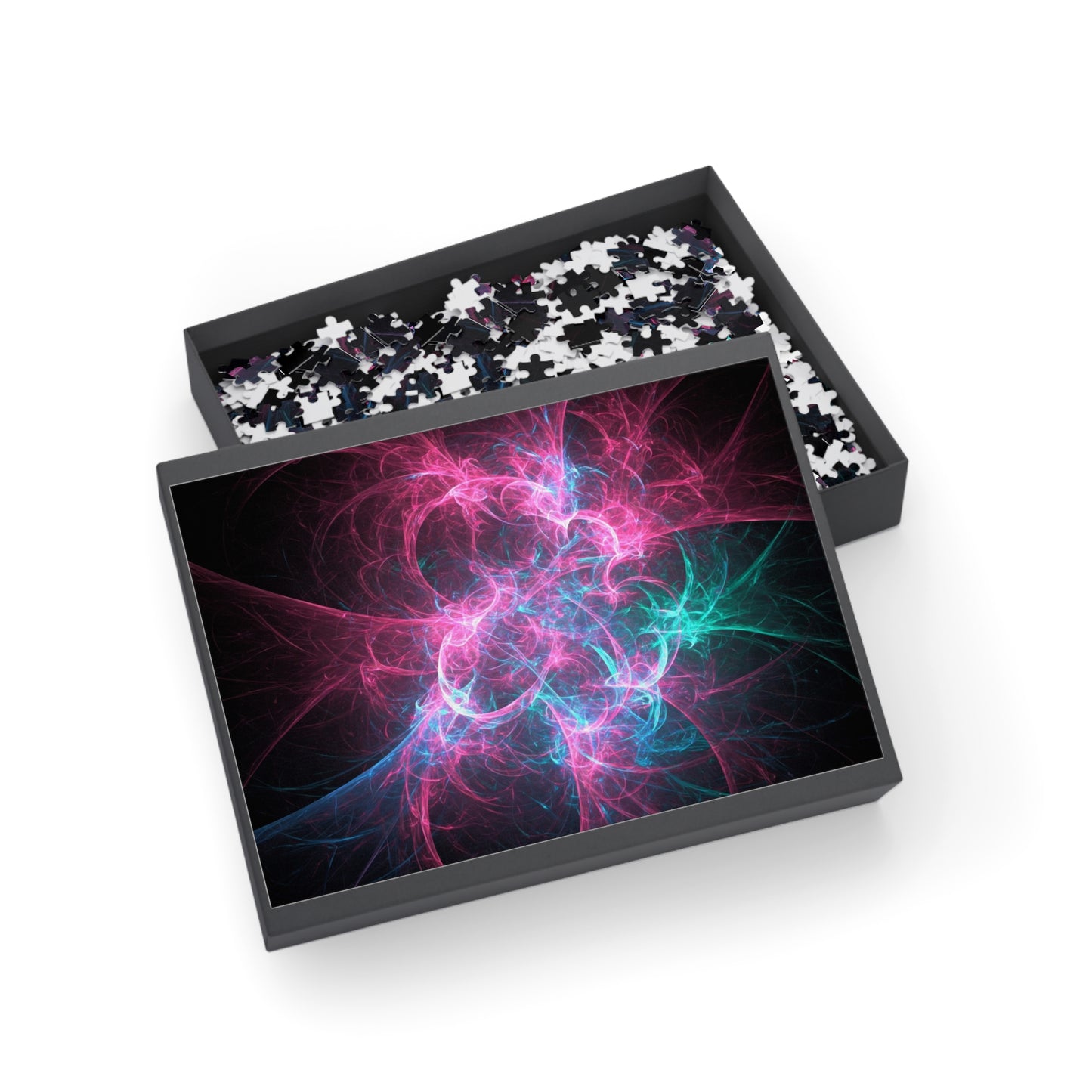 Colorful Abstract Fractal Puzzle (500-Piece) - Relaxing Brain Teaser for All Ages