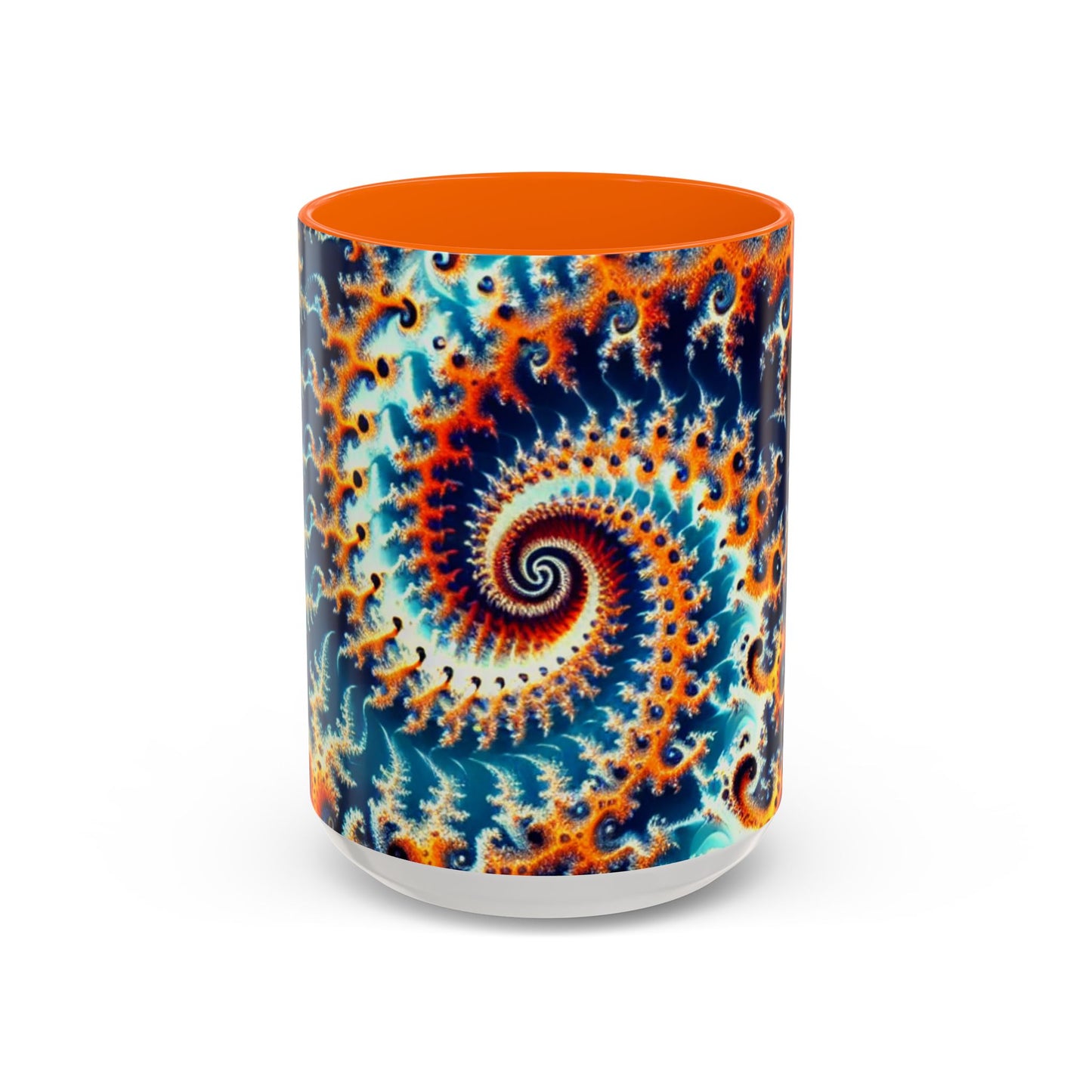Vibrant Spiral Design Coffee Mug - 11/15oz Ceramic Accent Cup for Art Lovers