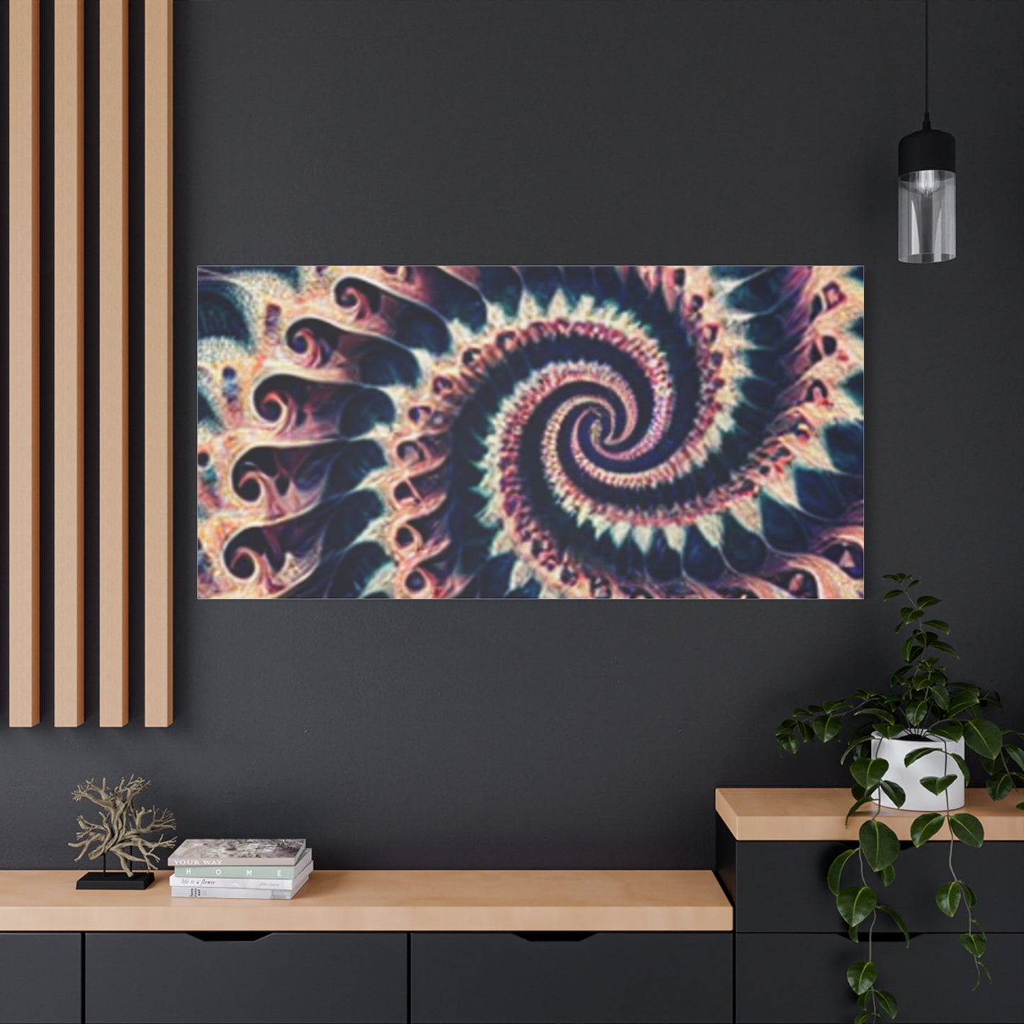 Abstract Spiral Art Canvas Print - Modern Home Decor for Art Lovers
