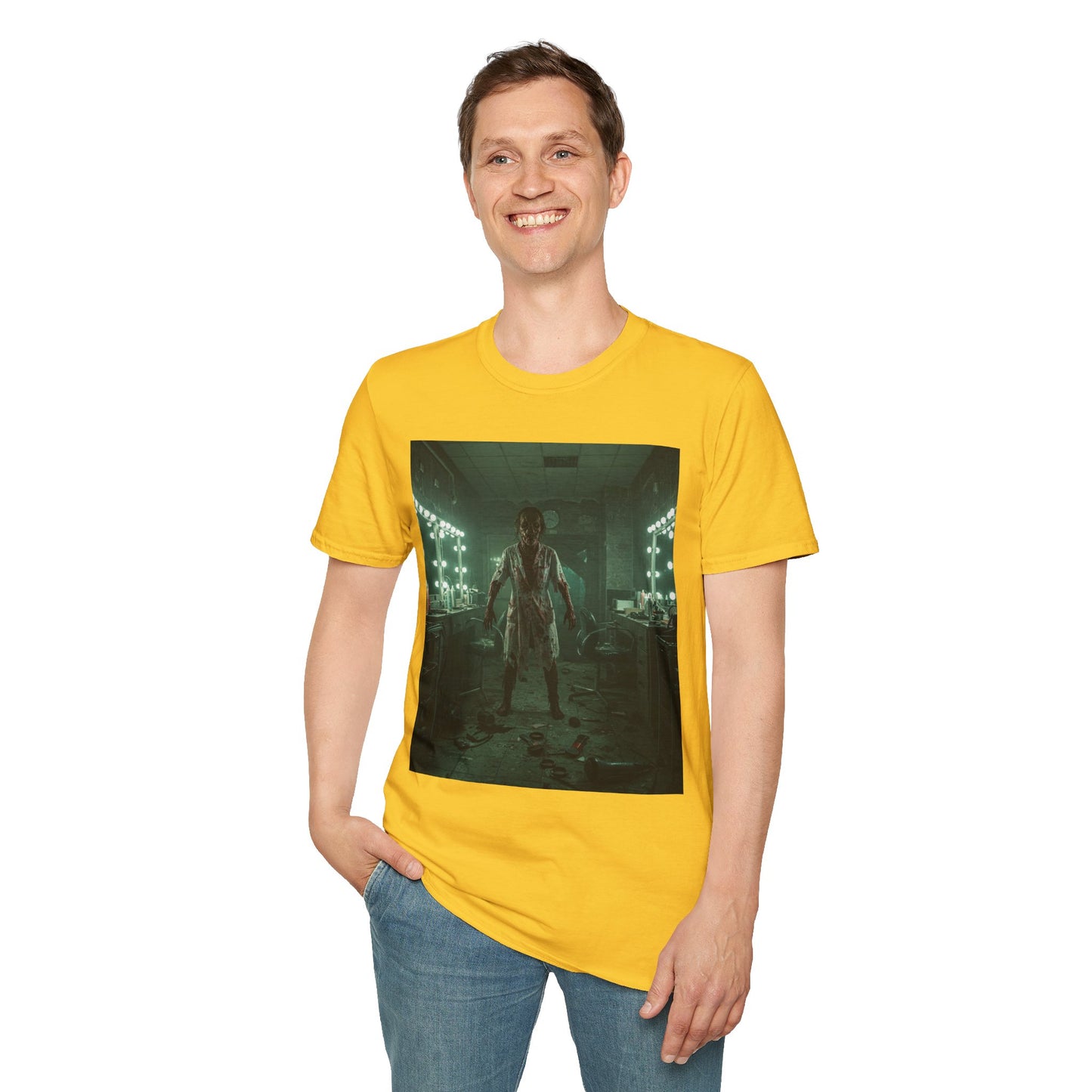 Creepy Horror Unisex Softstyle T-Shirt - Perfect for Halloween