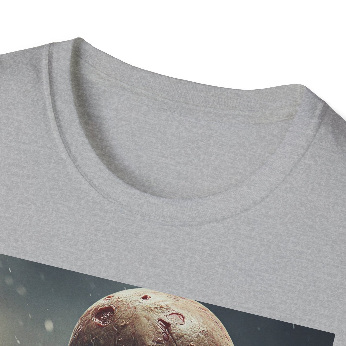 Unisex Softstyle T-Shirt with Creepy Skeleton Design - Perfect for Halloween and Horror Fans