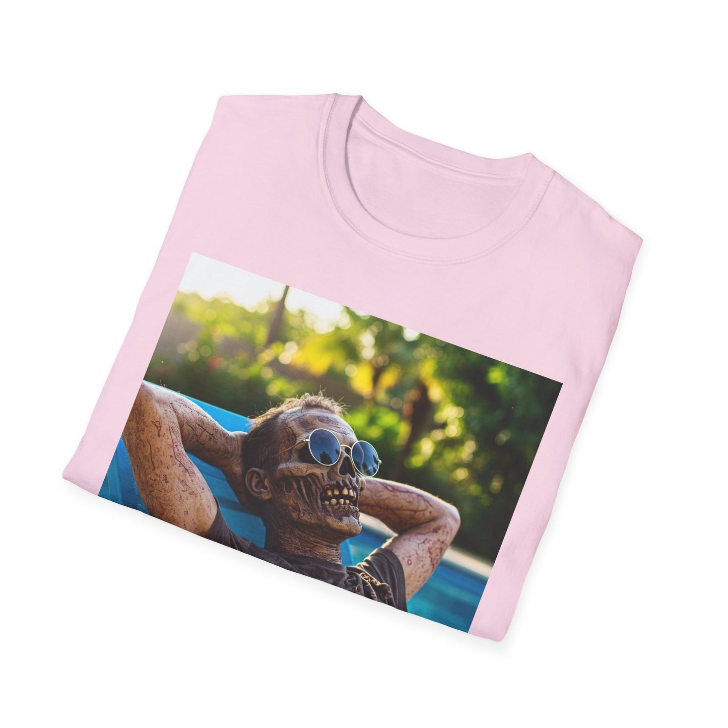 Chillin' Zombie Unisex Softstyle T-Shirt | Halloween Apparel
