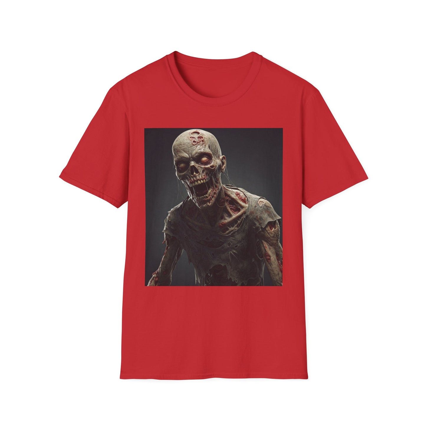Zombie Graphic Unisex Softstyle T-Shirt | Perfect for Halloween and Horror Fans