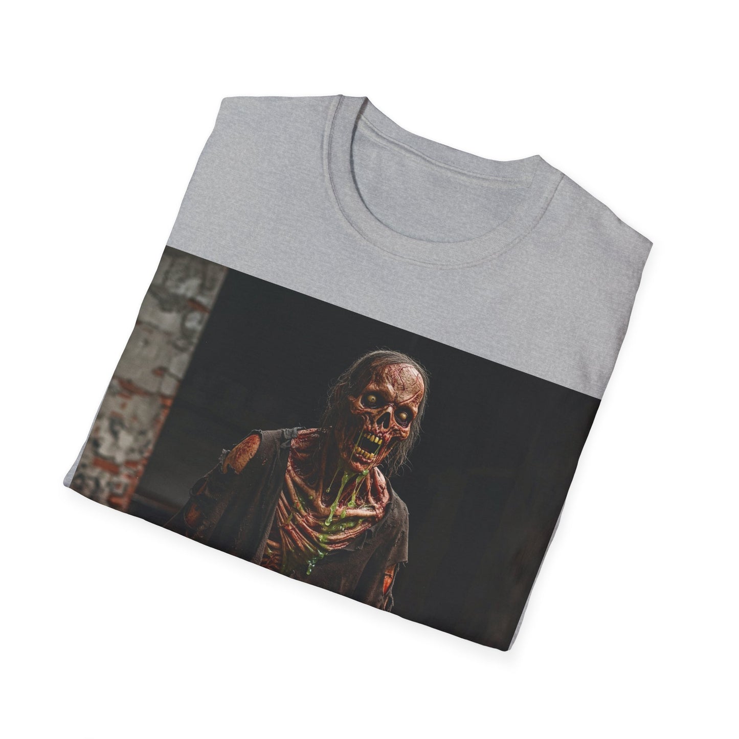 UK - Unisex Softstyle Zombie T-Shirt for Halloween