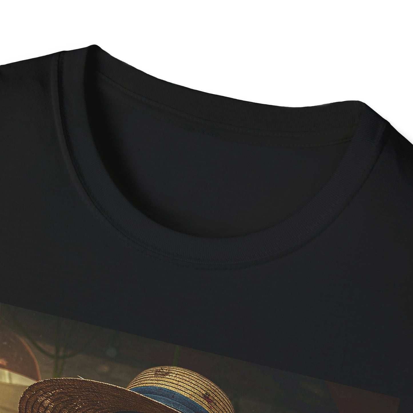 Unisex Softstyle T-Shirt - Vintage Floral Skeleton Design for Halloween