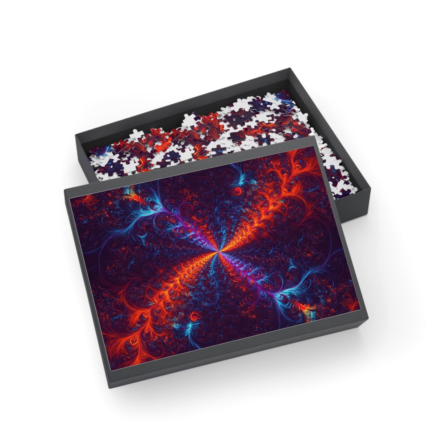Vibrant Abstract Fractal Puzzle - 96, 252, 500, 1000-Piece Options