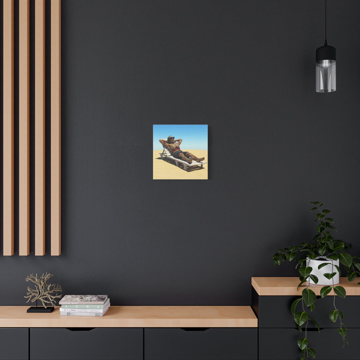Zombie Beach Bум canvas art - Perfect for Halloween decor and unique gifts