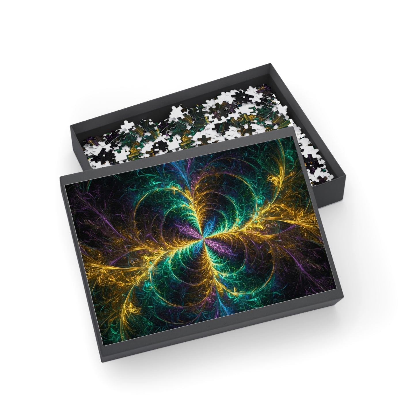 Colorful Fractal Puzzle (96, 252, 500, 1000-Piece) - Relaxing Brain Teaser for All Ages