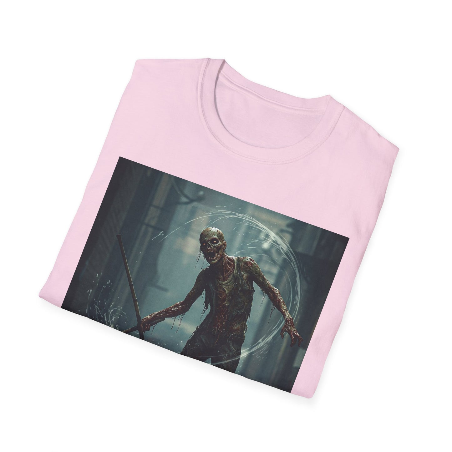 Unisex Softstyle Horror Graphic T-Shirt - Spooky Monster Design