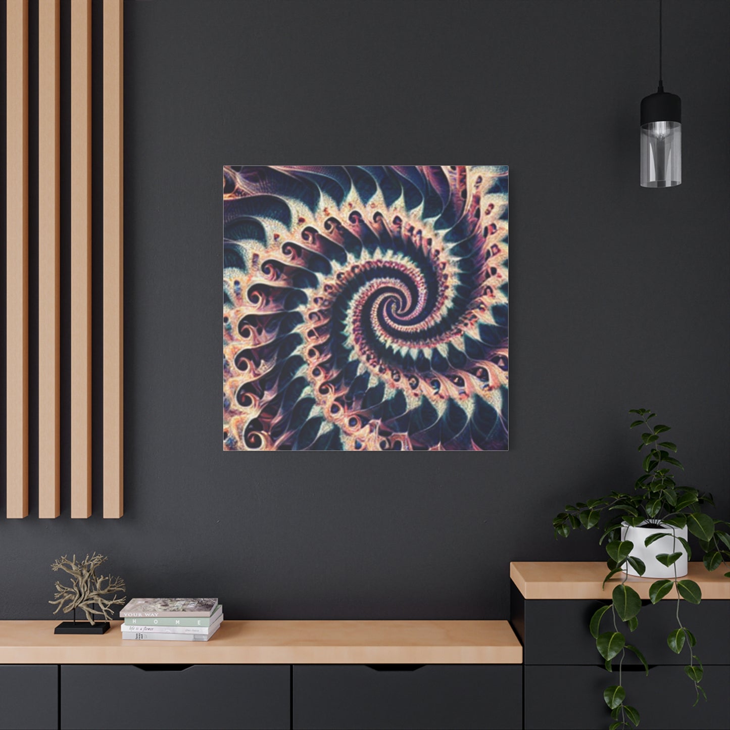 Abstract Spiral Art Canvas Print - Modern Home Decor for Art Lovers