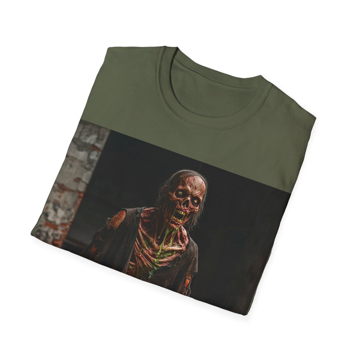 UK - Unisex Softstyle Zombie T-Shirt for Halloween
