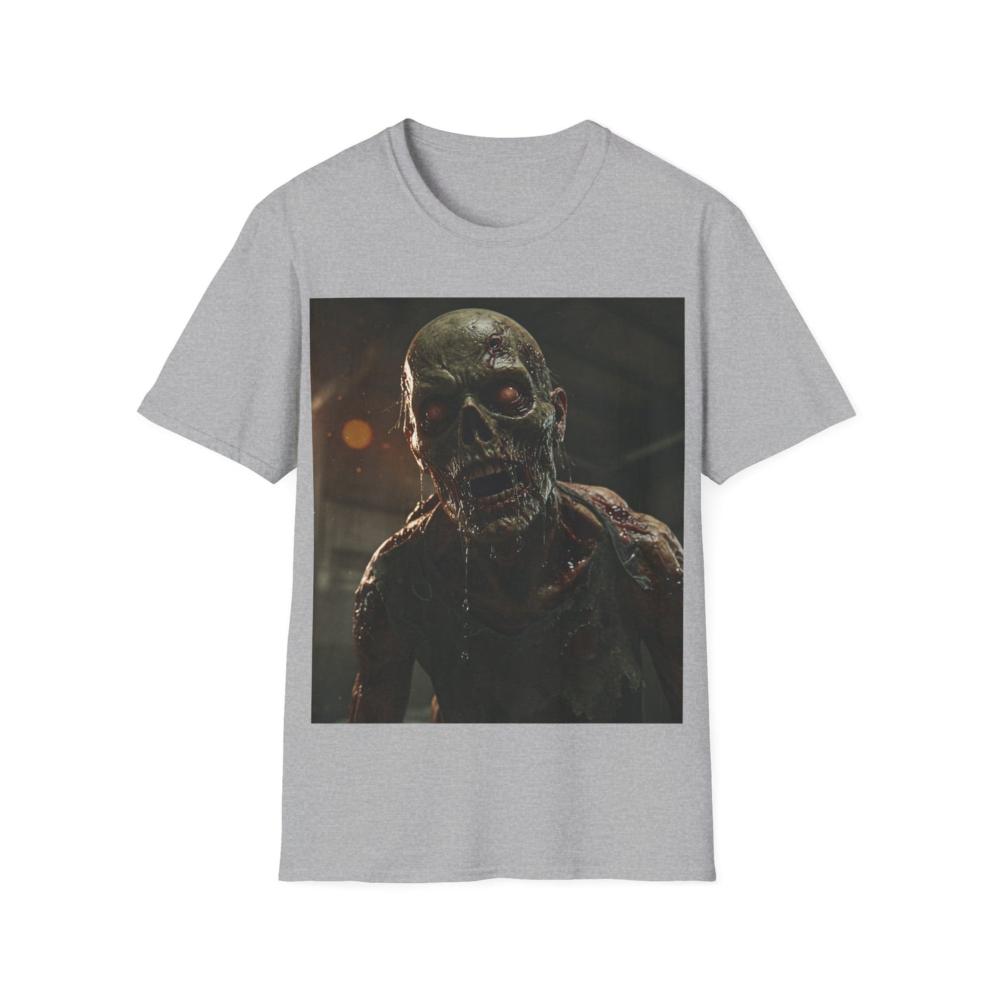 UK - Unisex Zombie Graphic Softstyle T-Shirt | Perfect for Halloween & Horror Fans