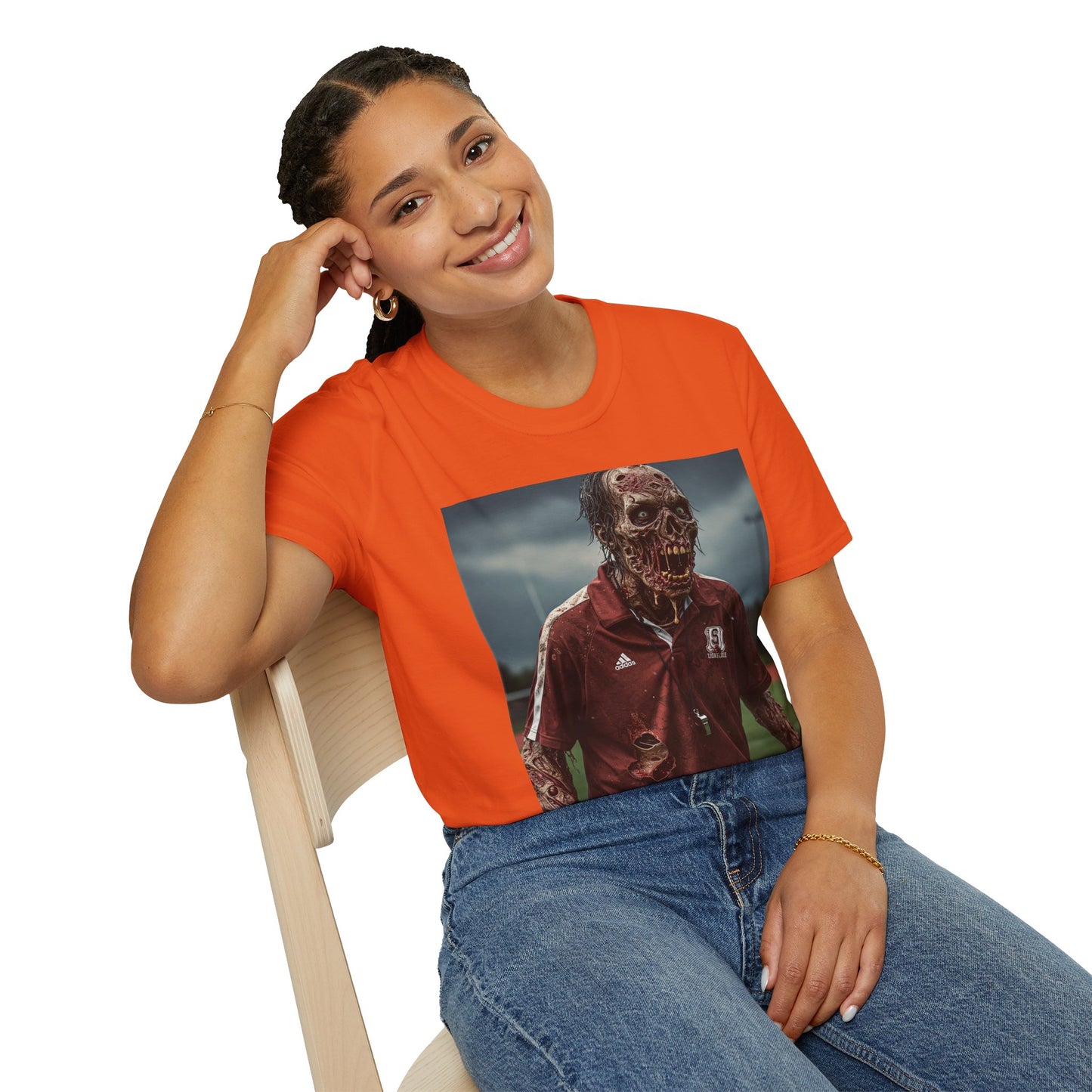 Zombie Horror Unisex Softstyle T-Shirt - Perfect for Halloween and Casual Wear