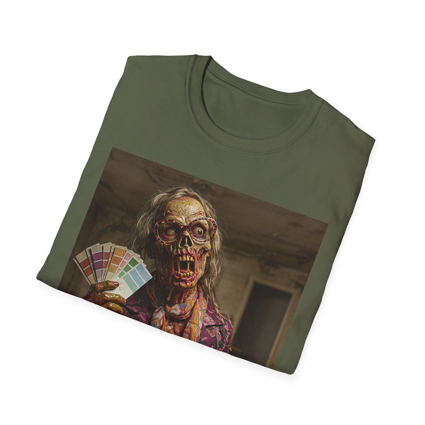 Unisex Softstyle T-Shirt – Retro Skeleton Poker Night Tee