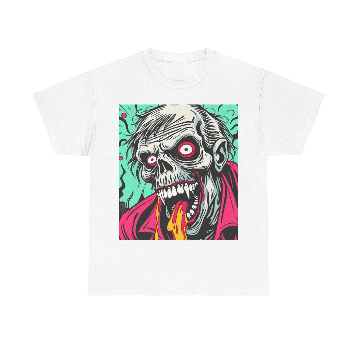 UK - Graphic Zombie Tee - Unisex Heavy Cotton Shirt for Halloween
