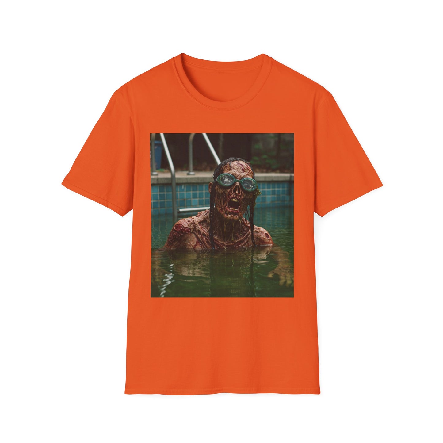 Chilling Horror Unisex Softstyle T-Shirt - Spooky Monster Design