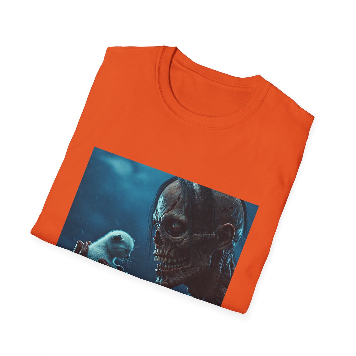 Apocalyptic Portrait Tee, bold, decaying zombie graphic