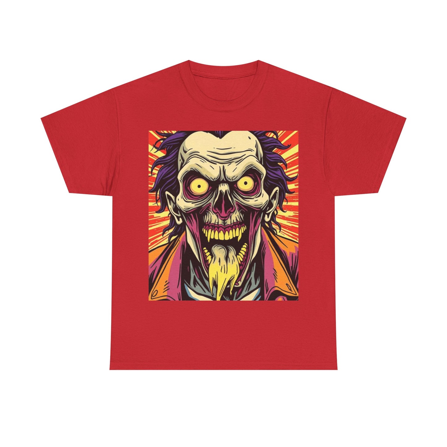 UK - Spooky Graphic Unisex Heavy Cotton Tee - Halloween Inspired Design