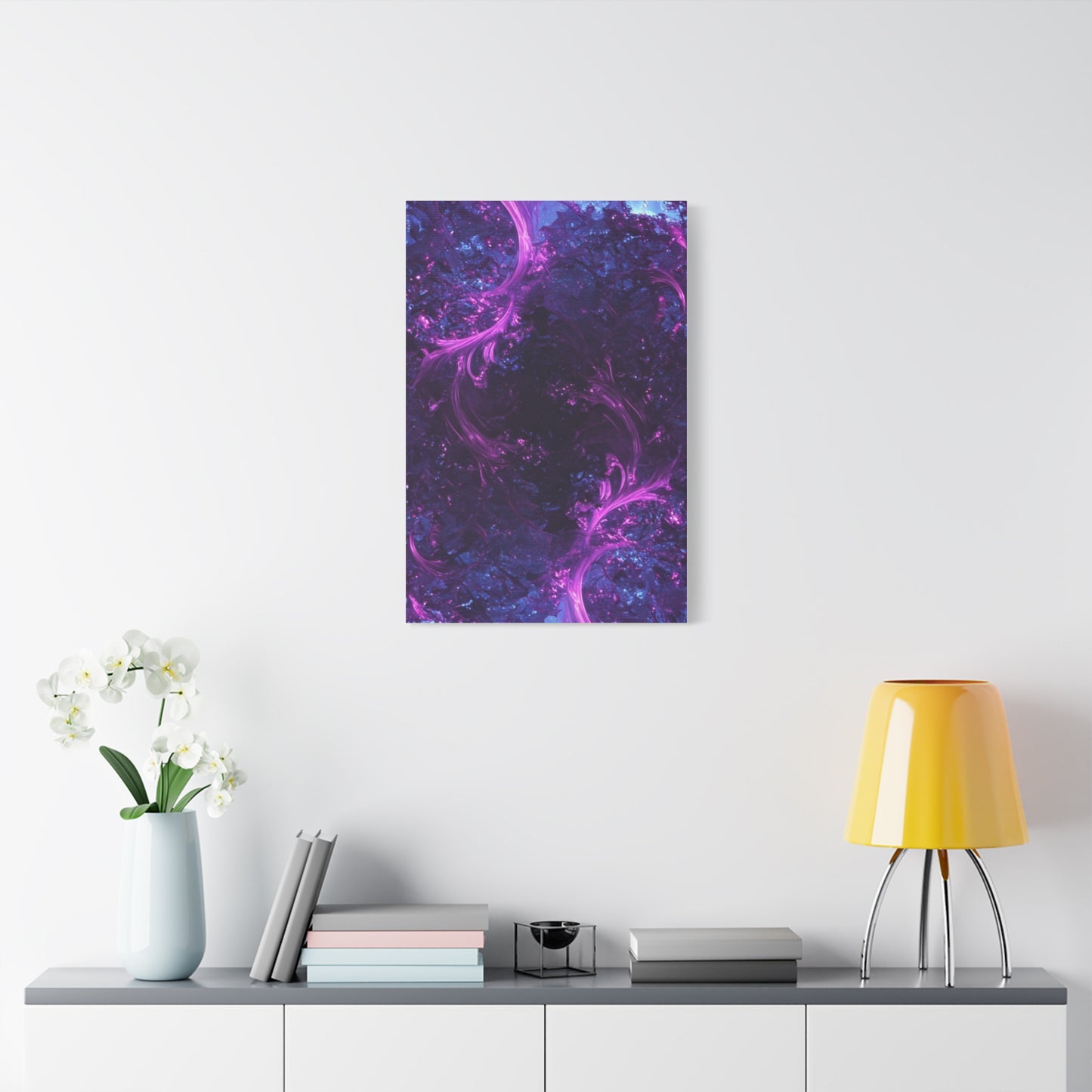 Abstract Purple Fractal Canvas Print - Artistic Wall Décor
