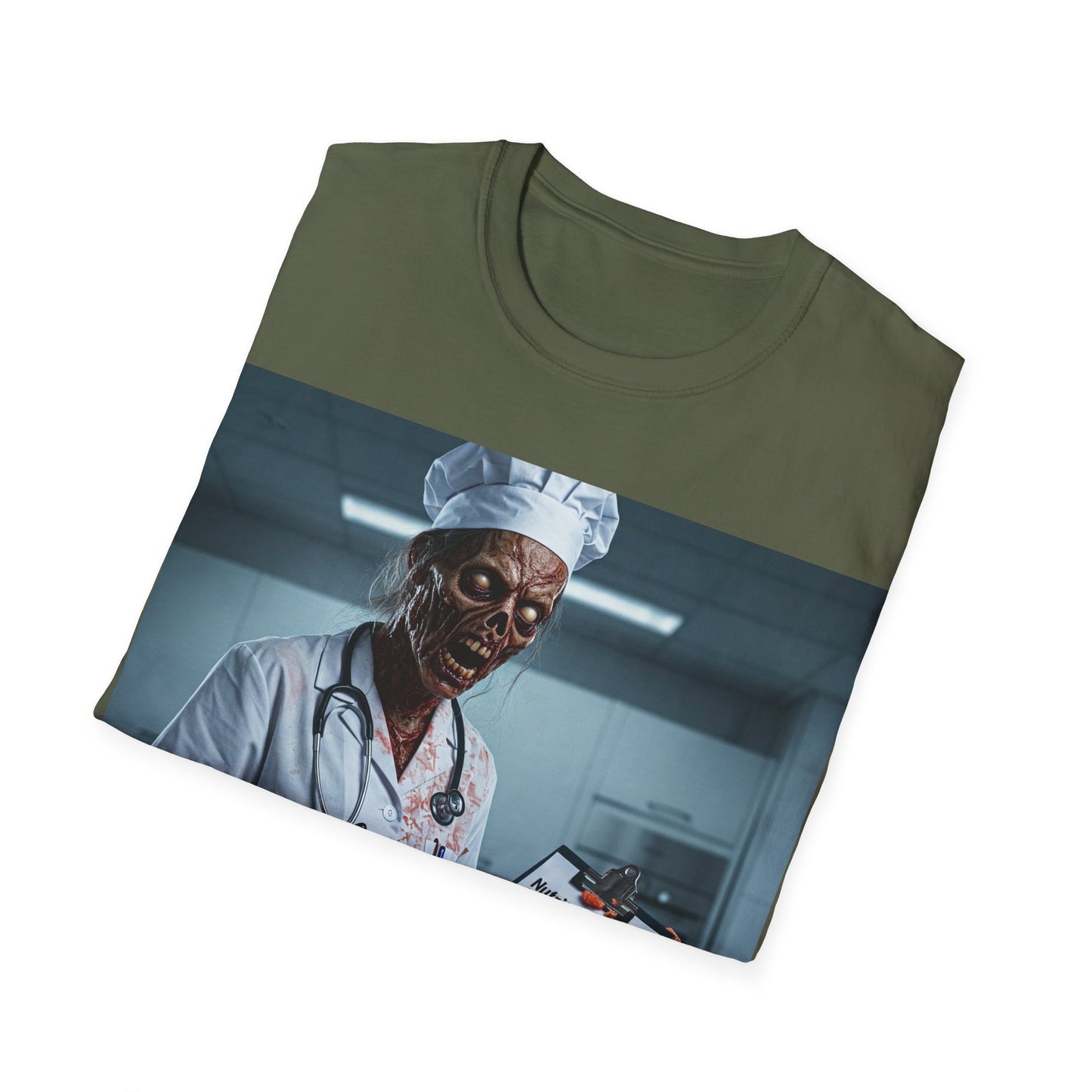 UK - Funny Zombie Doctor T-Shirt - Unisex Softstyle, Halloween Gift