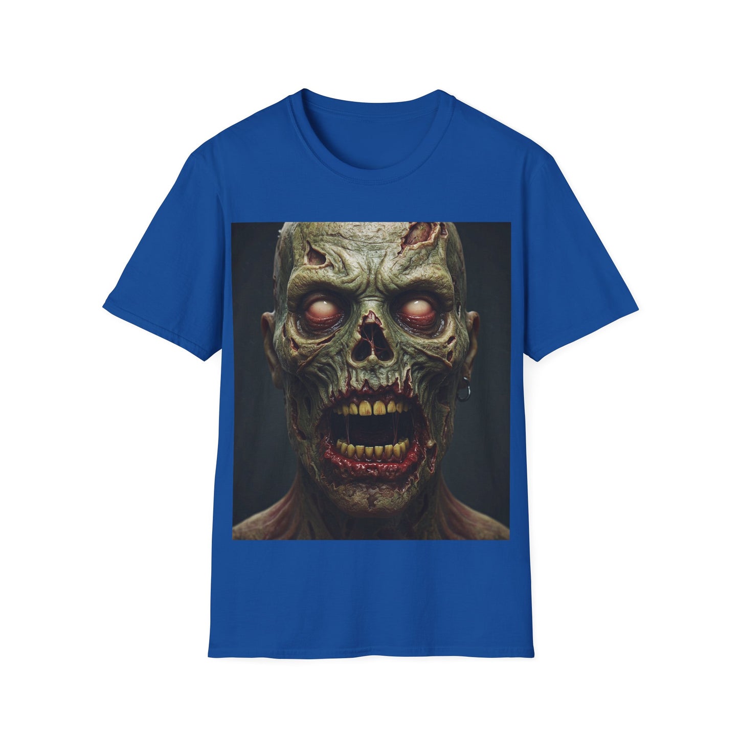 UK - Zombie Apocalypse Apocalyptic Portrait Tee, bold, decaying zombie graphic