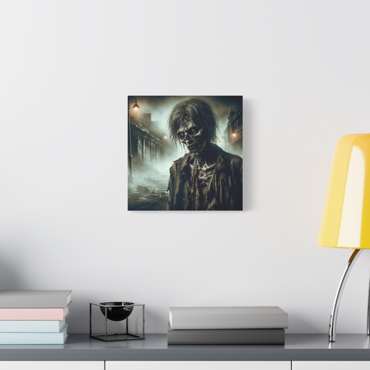 Zombie Portrait Matte Canvas Wall Art