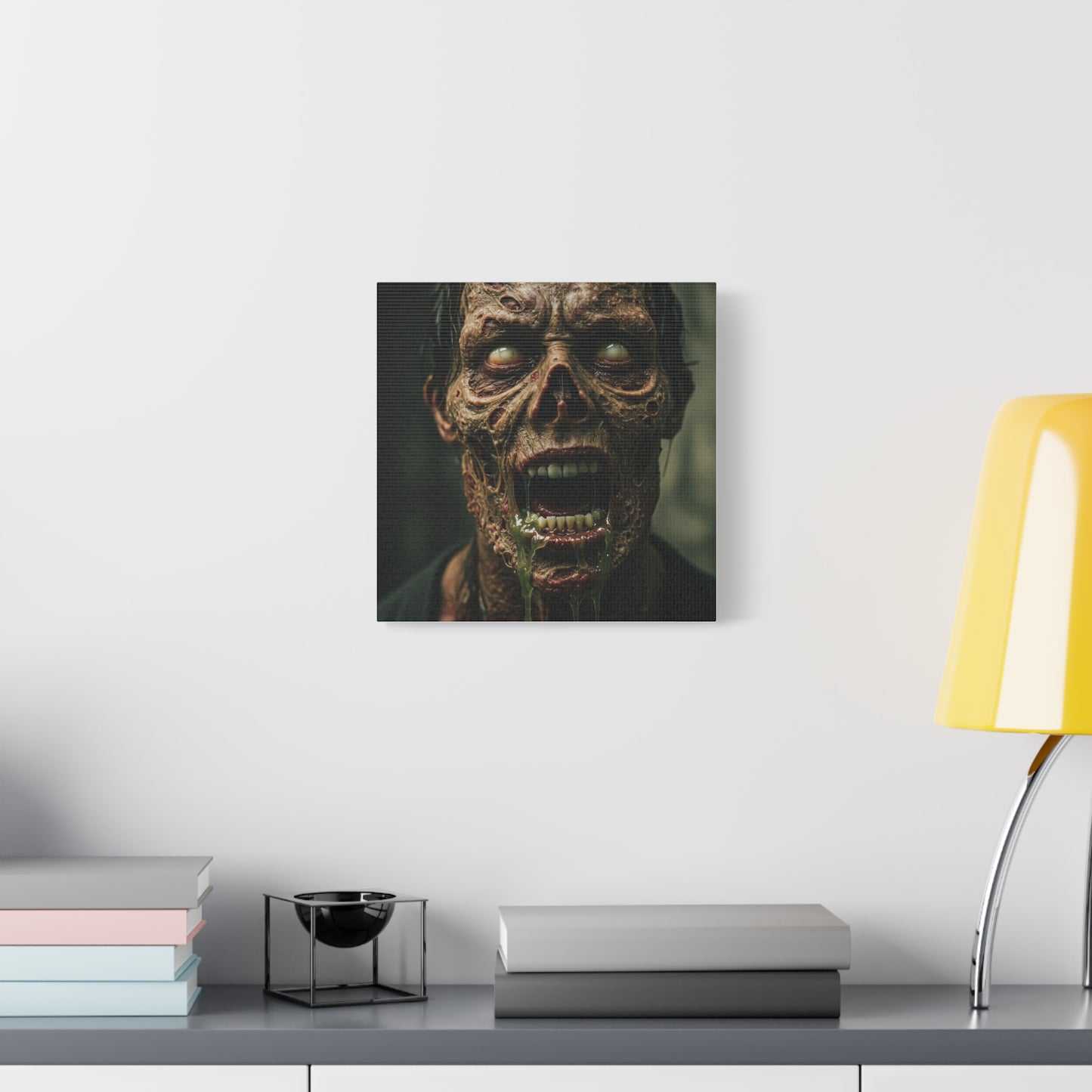 Creepy Zombie Canvas Art - Spooky Home Decor for Halloween Lovers