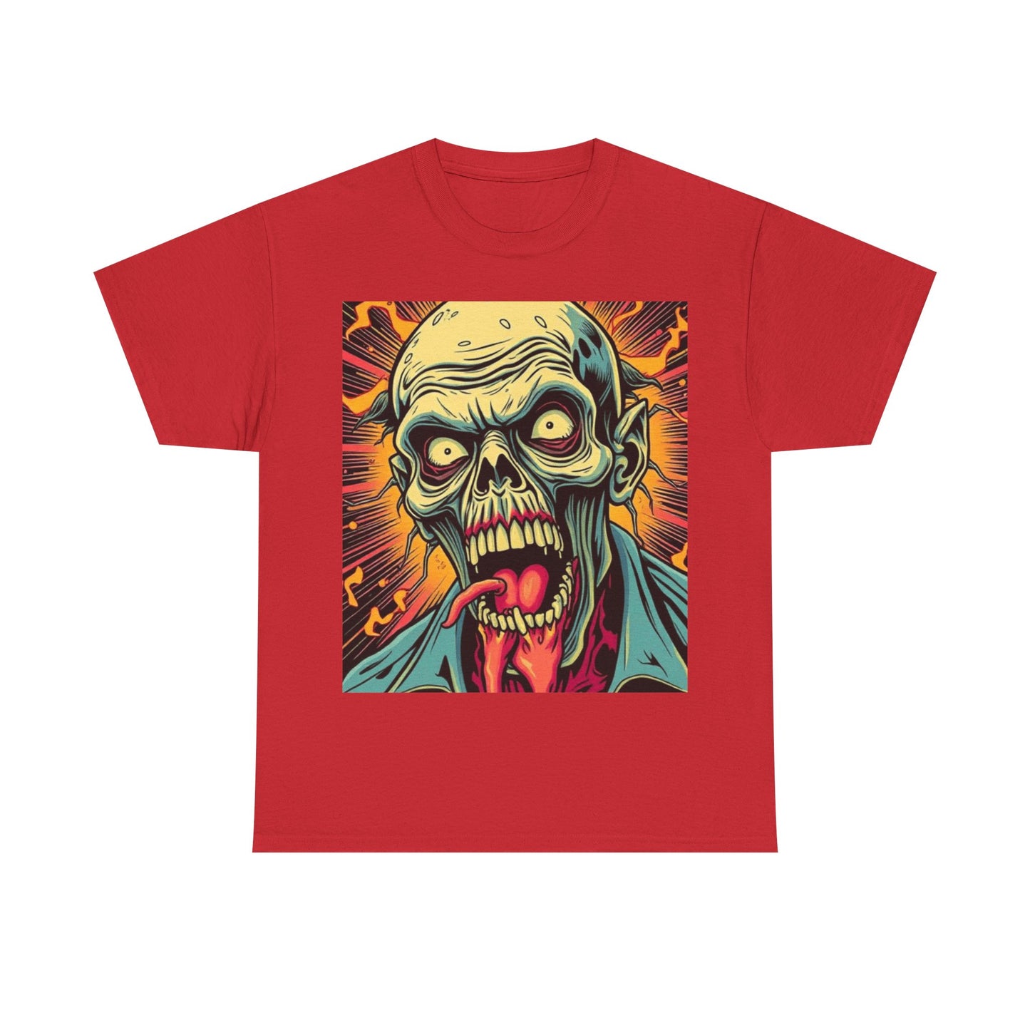 UK - Unisex Zombie Graphic Tee - Heavy Cotton T-Shirt for Horror Fans