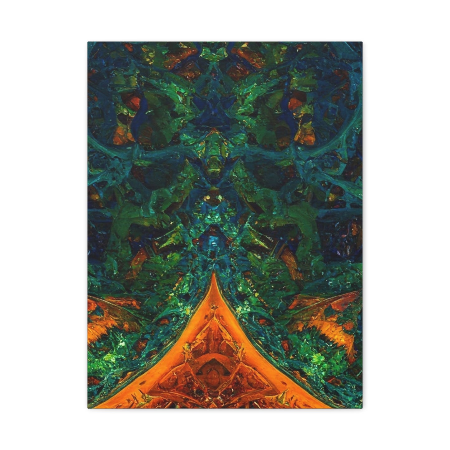 Vibrant Abstract Fractal Art Canvas Print