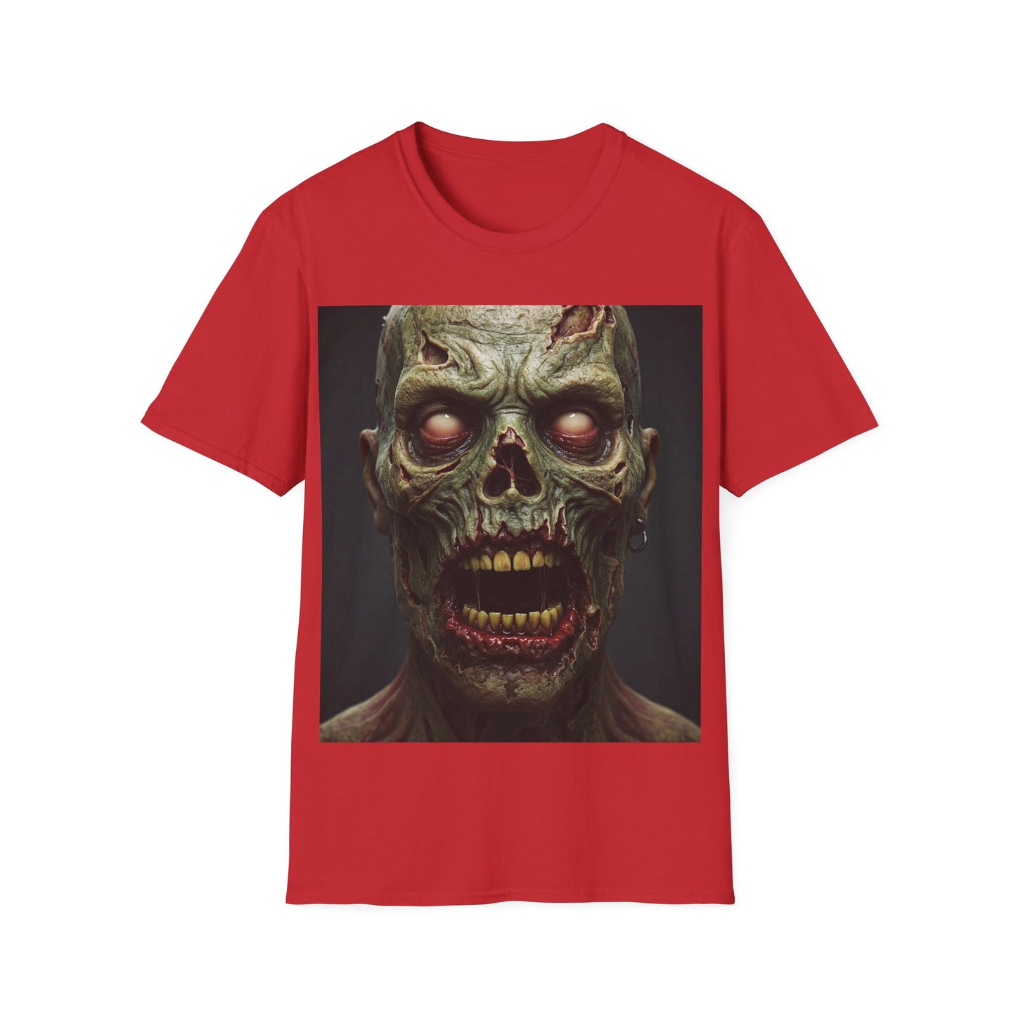 UK - Zombie Apocalypse Apocalyptic Portrait Tee, bold, decaying zombie graphic