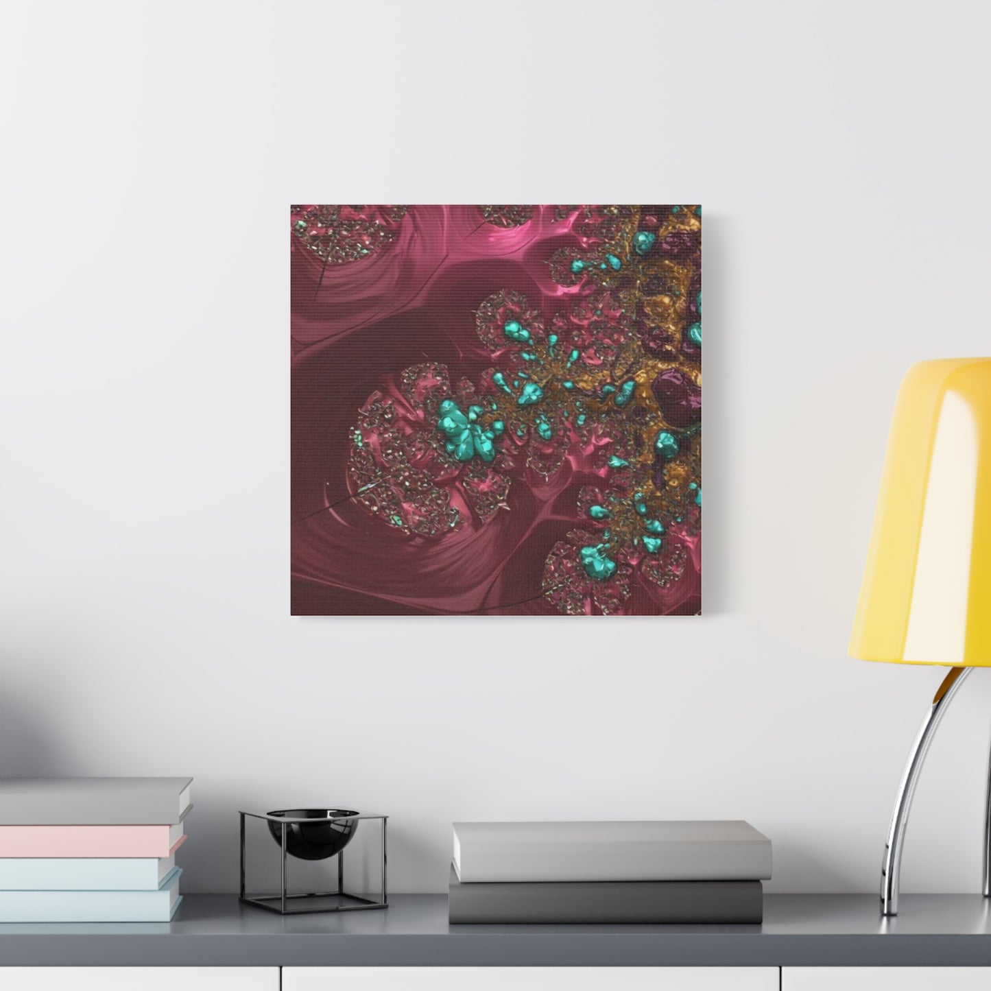 Abstract Art Canvas Print - Vibrant Fractal Design for Home Decor