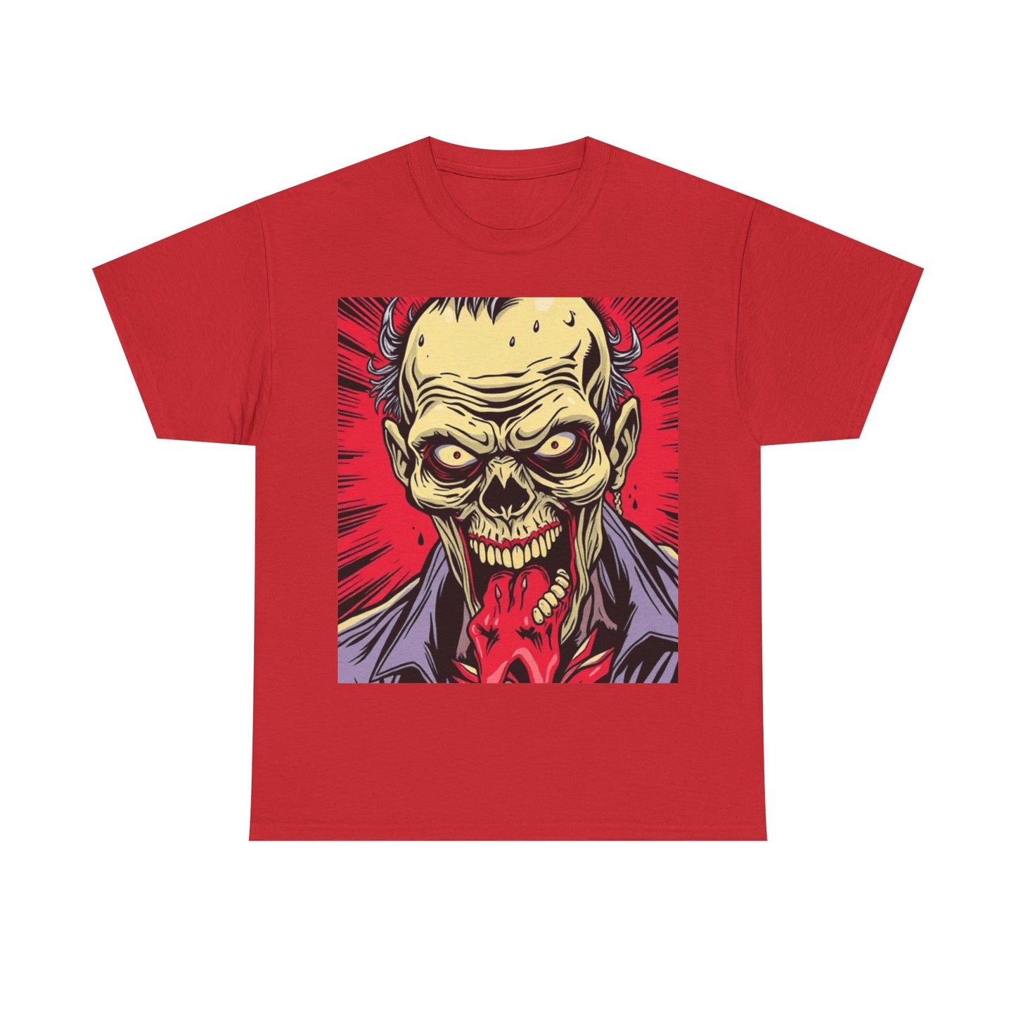 UK - Unisex Heavy Cotton Tee - Horror Skull Graphic Tee