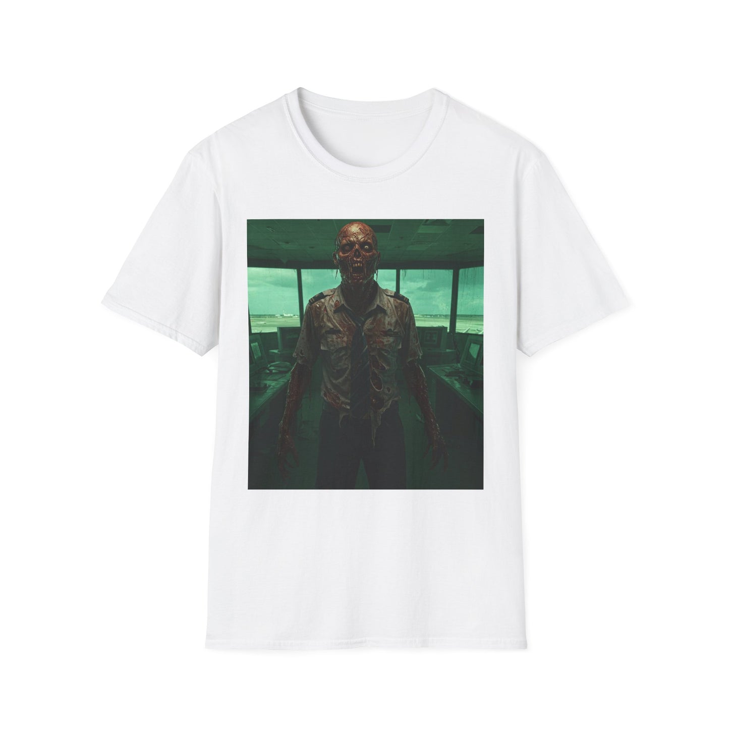 Unisex Softstyle Zombie Graphic Tee - Perfect for Halloween and Horror Fans