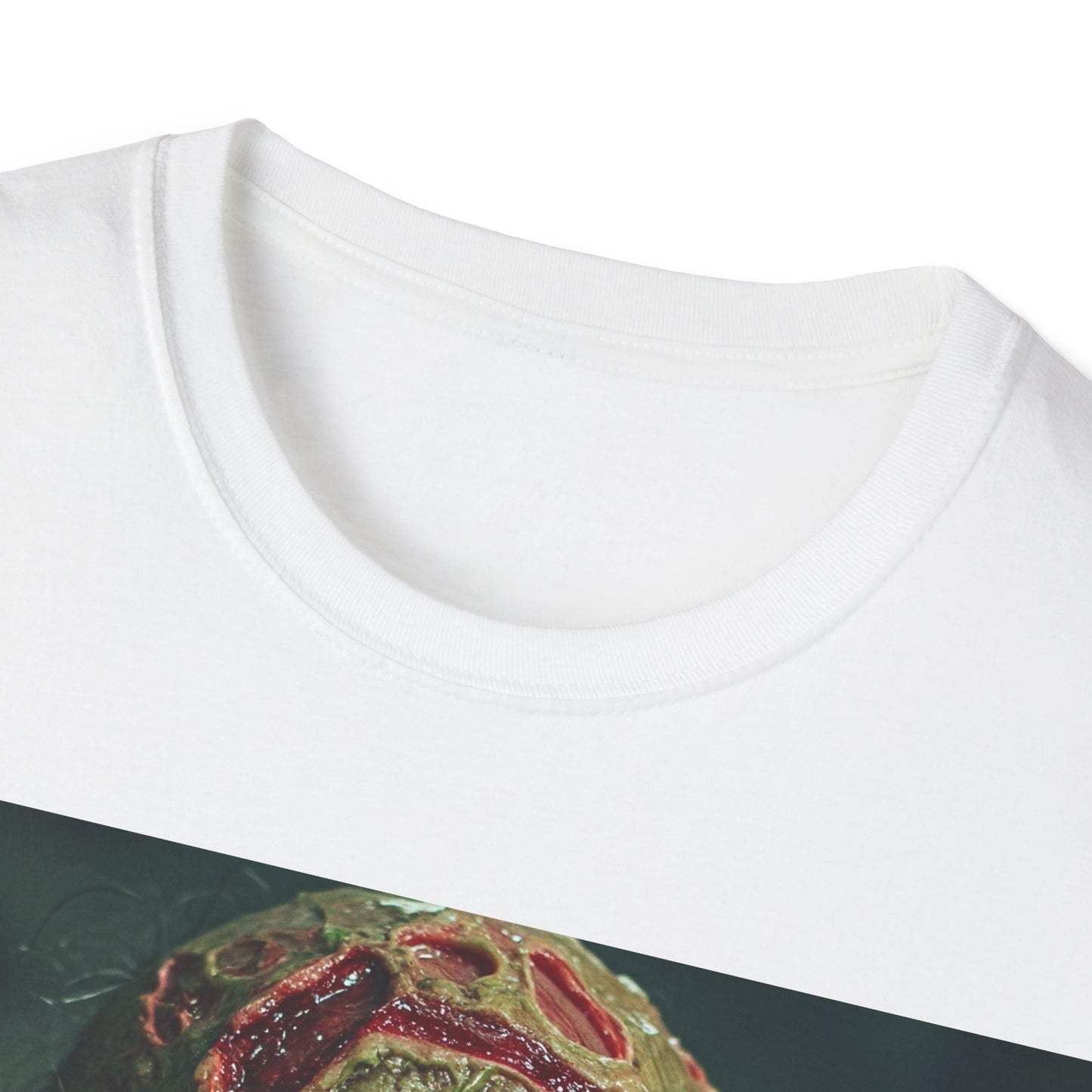 UK - Zombie Horror Apocalyptic Portrait Tee, bold, decaying zombie graphic