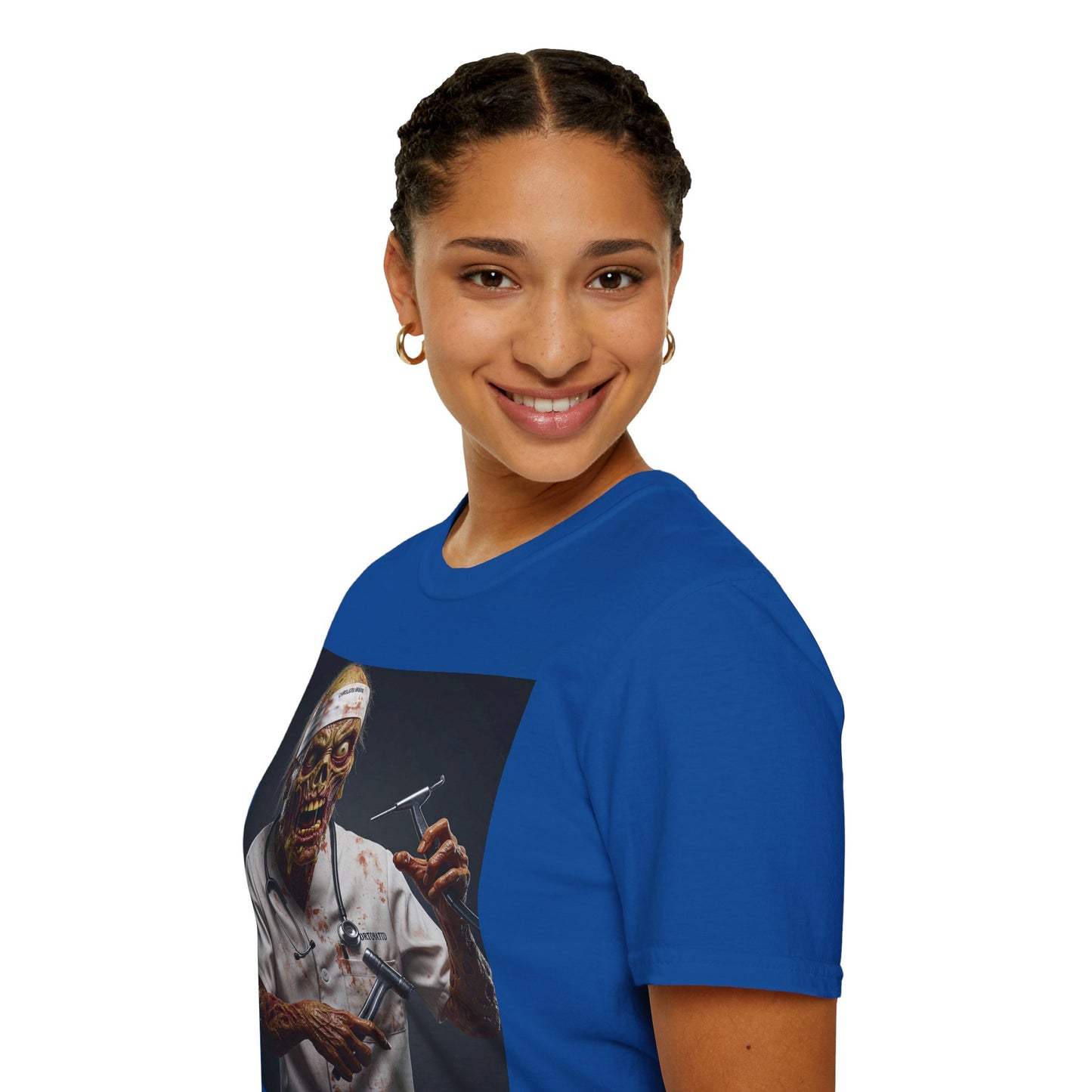Zombie Doctor Unisex Softstyle T-Shirt - Perfect for Halloween & Horror Fans