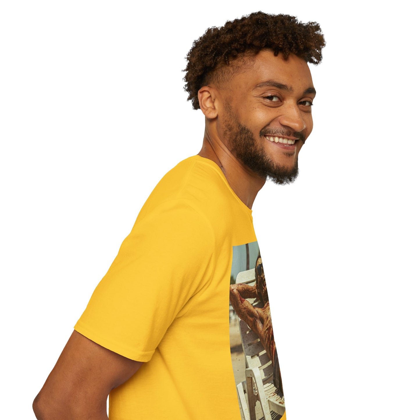 Chill Vibes Skeleton Graphic T-Shirt - Unisex Softstyle