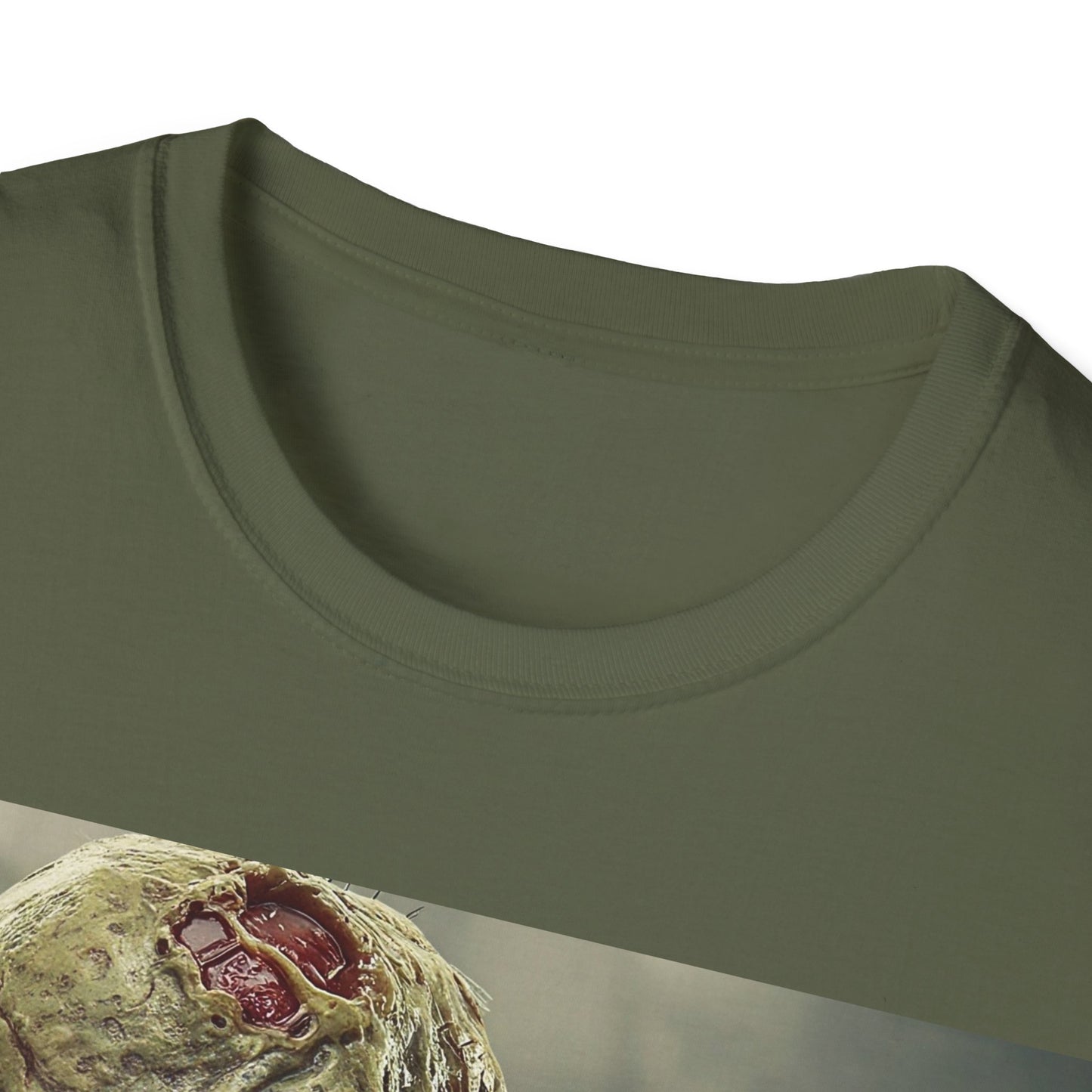 UK - Unisex Softstyle Zombie Graphic T-Shirt - Perfect for Halloween and Horror Fans