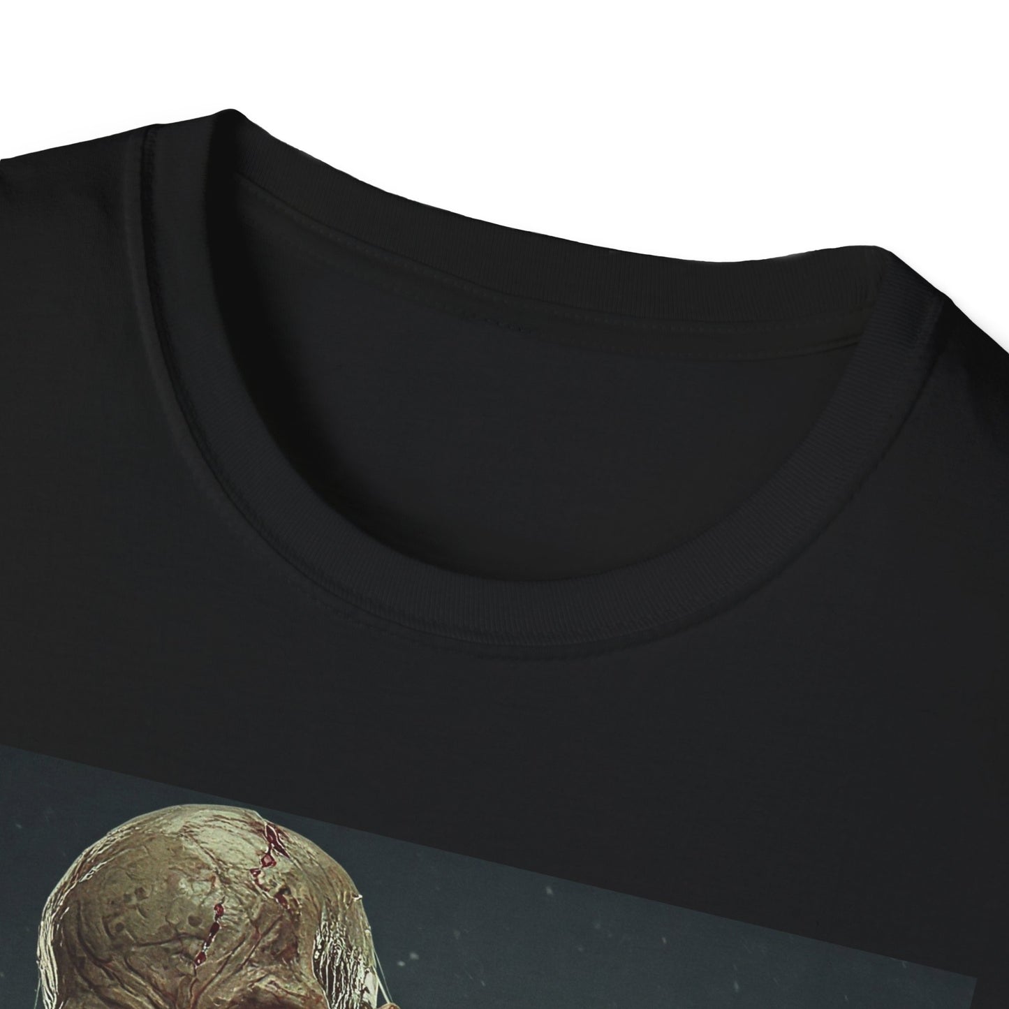 Apocalyptic Portrait Tee, bold, decaying zombie graphic