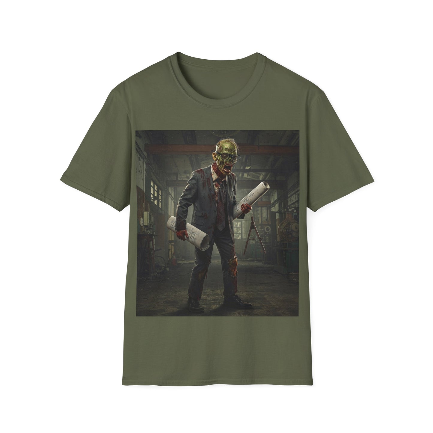 UK - Zombie Apocalypse Unisex Softstyle T-Shirt - Perfect for Halloween and Horror Fans