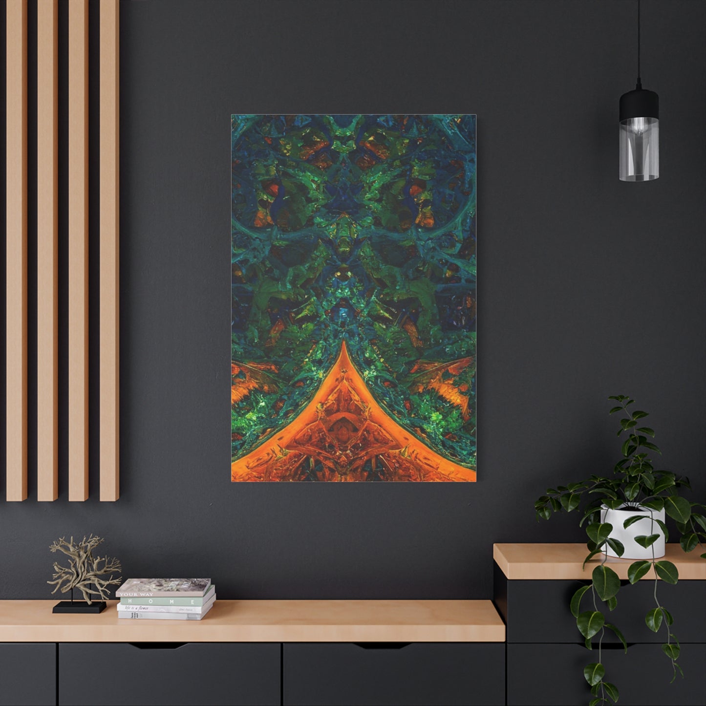Vibrant Abstract Fractal Art Canvas Print