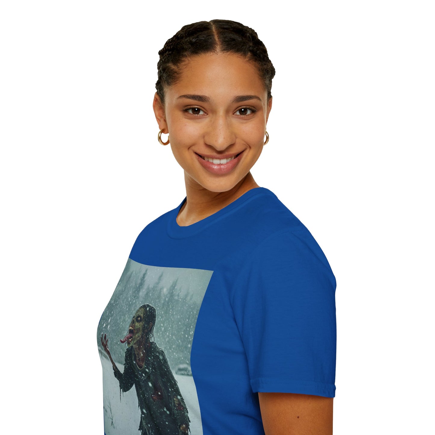 Chilling Horror Graphic Tee - Unisex Softstyle T-Shirt with Spooky Design