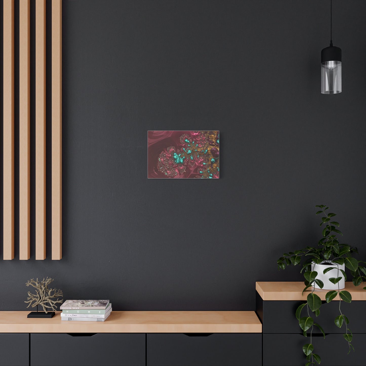 Abstract Art Canvas Print - Vibrant Fractal Design for Home Decor