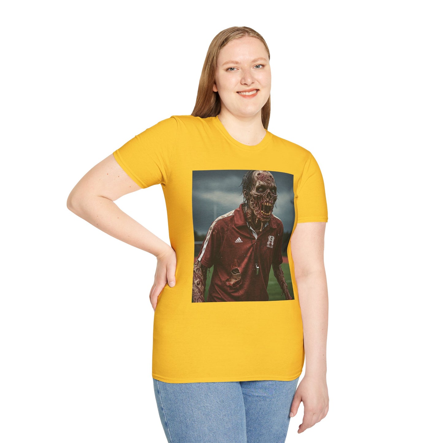 Zombie Horror Unisex Softstyle T-Shirt - Perfect for Halloween and Casual Wear