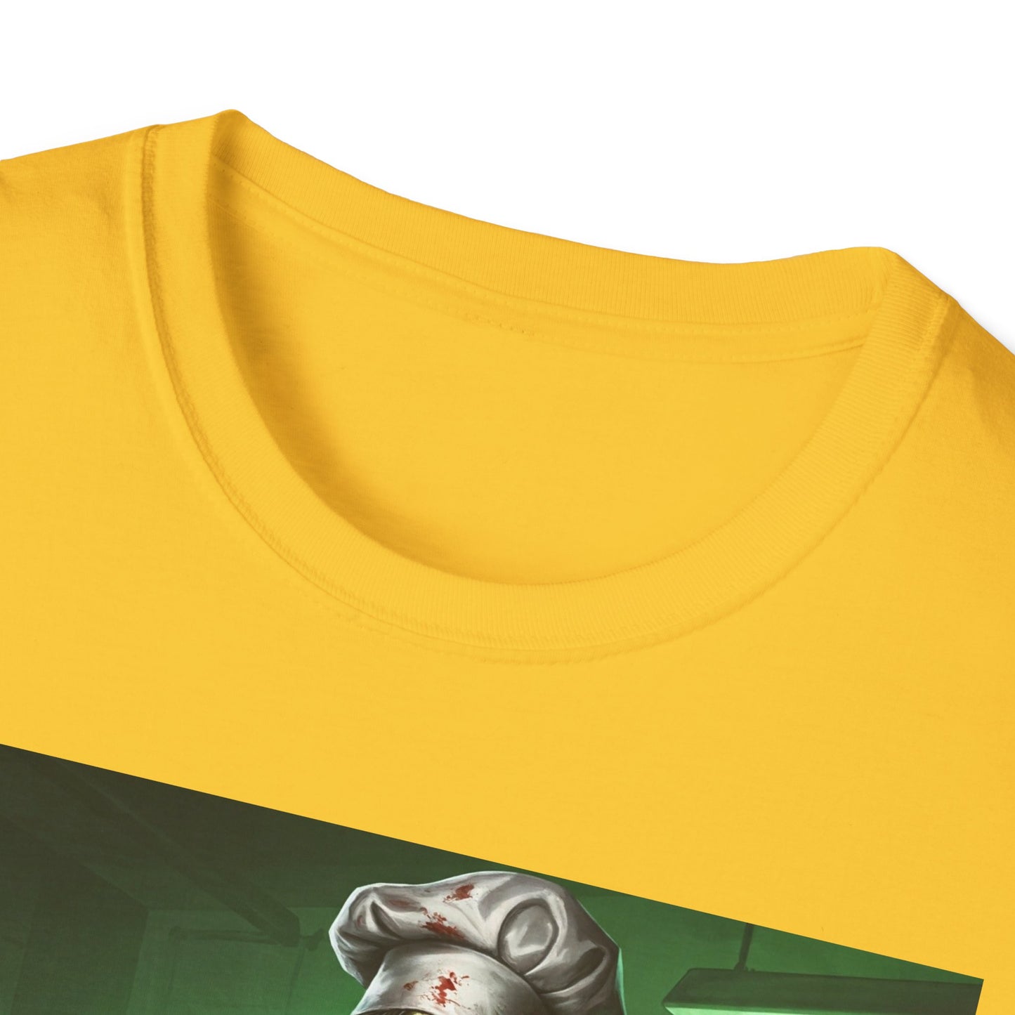 Zombie Chef Unisex Softstyle T-Shirt - Perfect for Halloween and Horror Fans