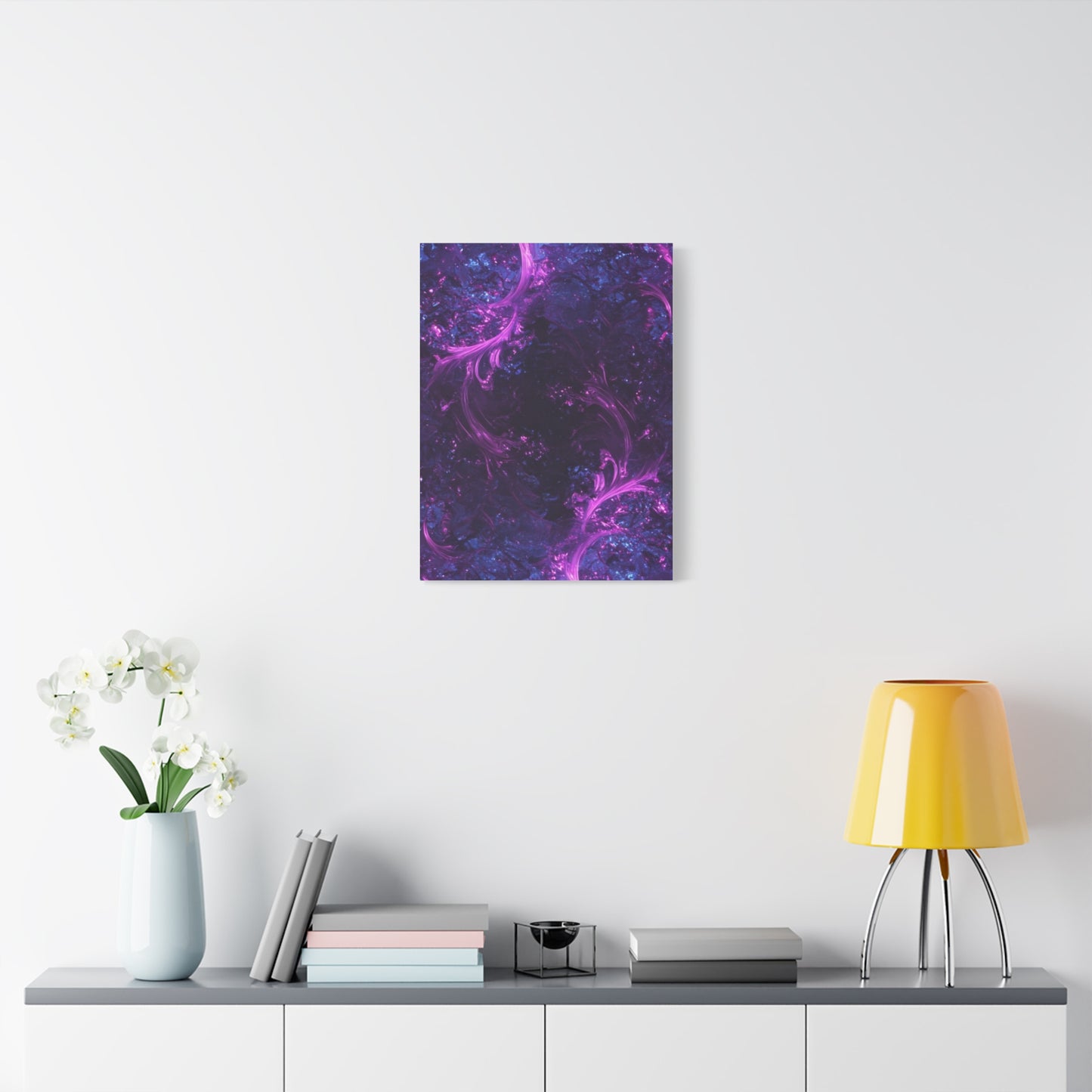Abstract Purple Fractal Canvas Print - Artistic Wall Décor
