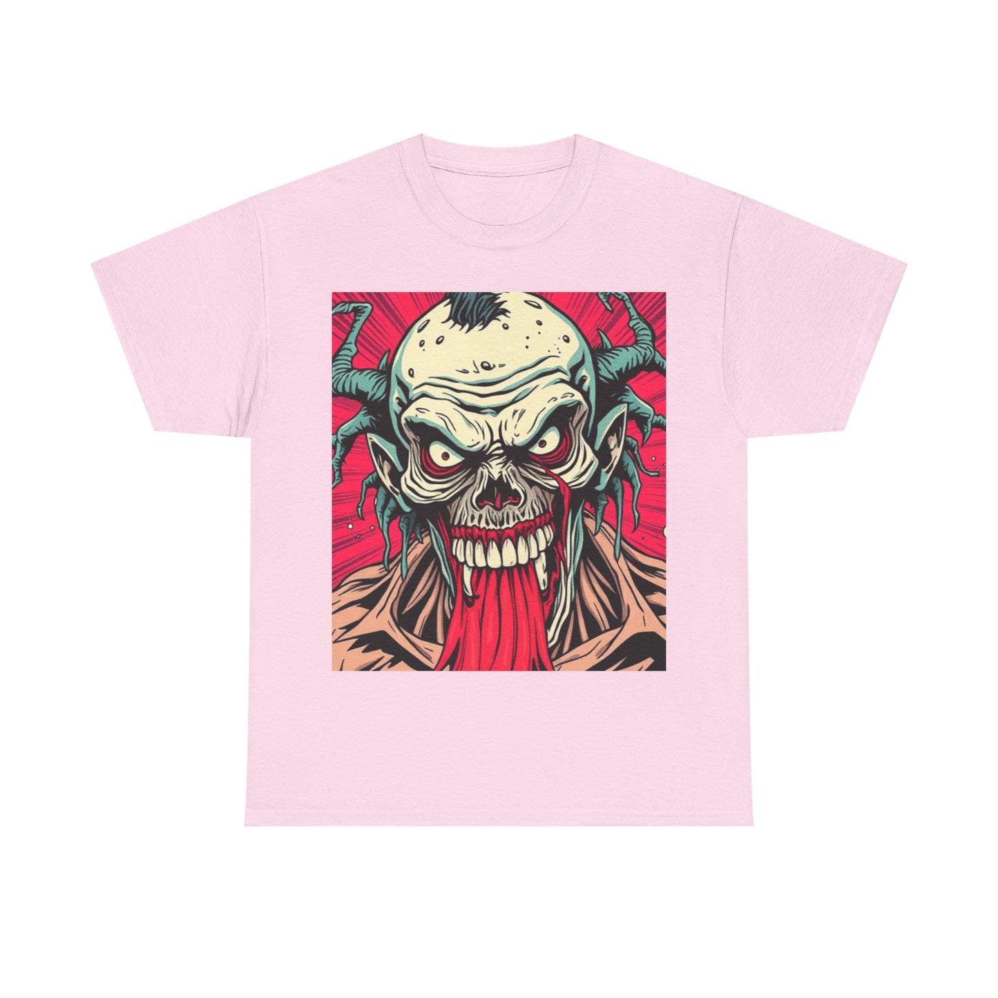 UK - Unisex Heavy Cotton Tee with Bold Skull Graphic - Perfect for Gifting and Casual Wear