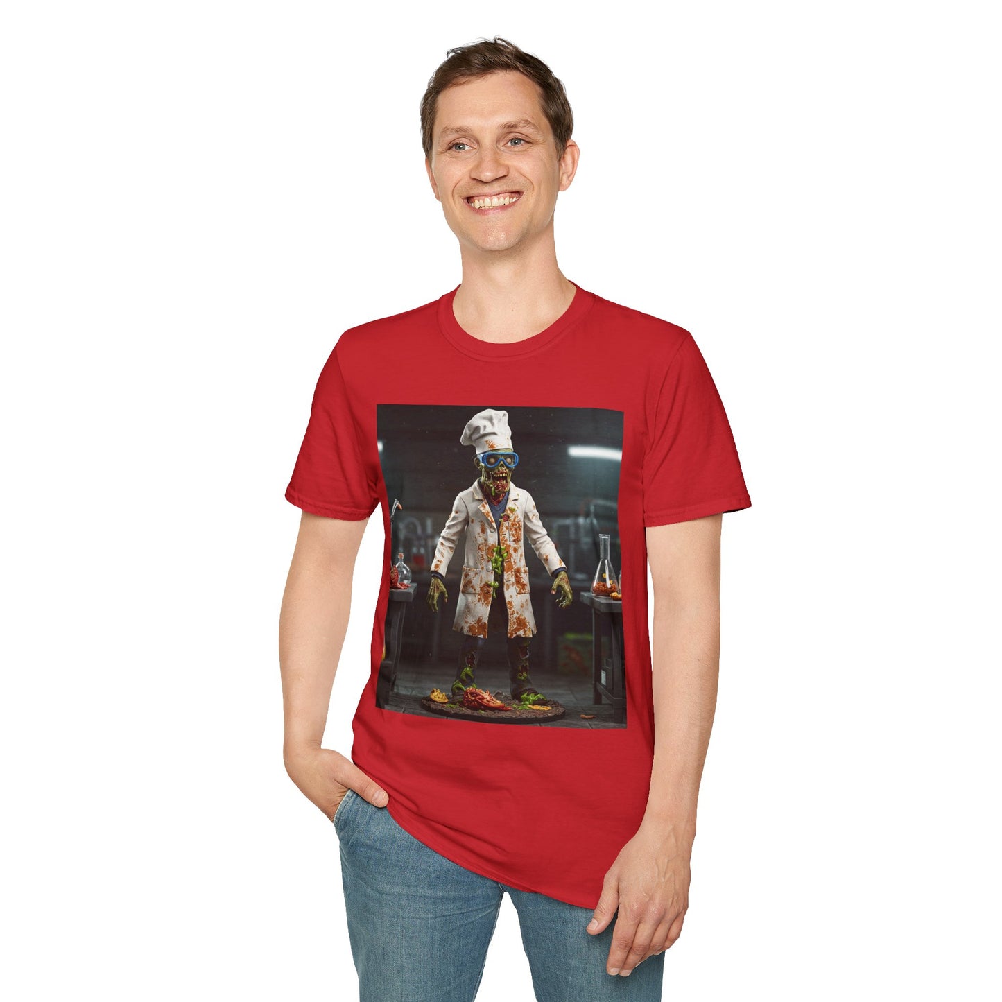 Zombie Chef Unisex Softstyle T-Shirt - Fun Halloween Casualwear