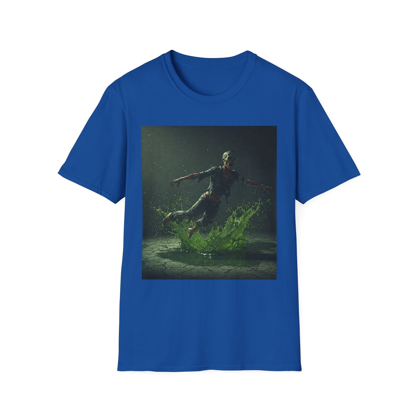 Apocalyptic Portrait Tee, bold, decaying zombie graphic